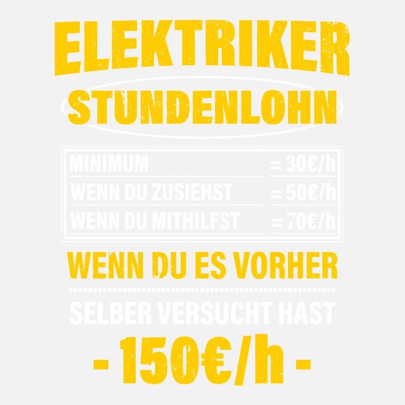 Elektriker Spruch Arbeitsshirt Kollegen Geschenk