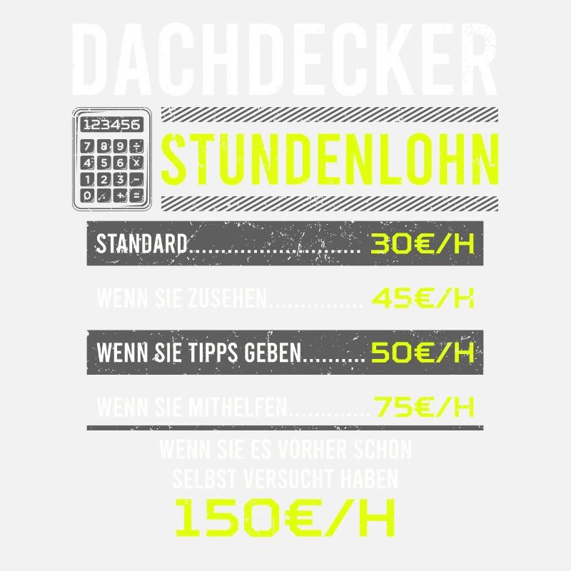 Dachdecker Spruch Arbeitsshirt Kollegen Geschenk