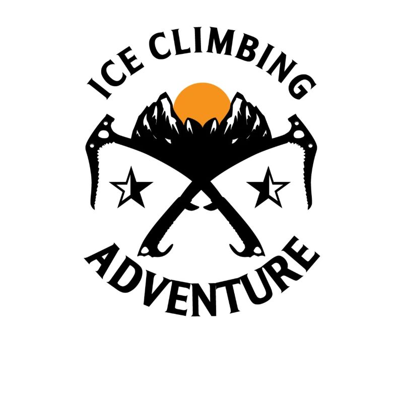 Eiskletterer Eisklettern Sportler Eis Klettern