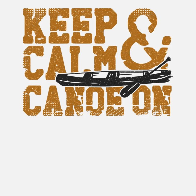 Canoe Canoeing Vintage Keep Calm