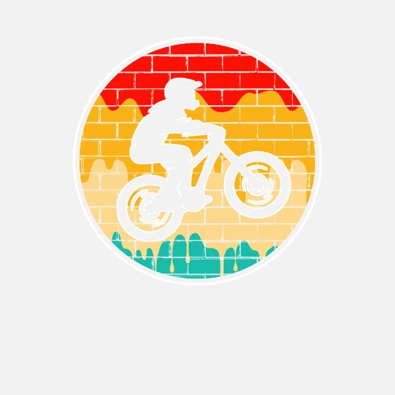 Logo rétro de VTT