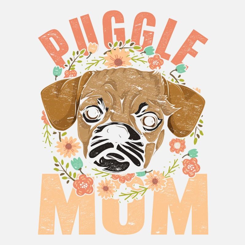 Puggle Mama Hunde Geschenk Muttertag Puggle