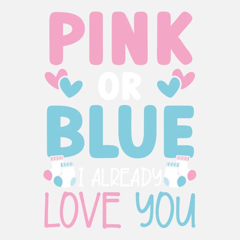 Rosa oder blau Ich liebe dich schon Baby Ankündigu