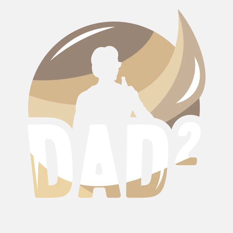 Vater Von Zwei Kindern Papi Vater Tag Papa