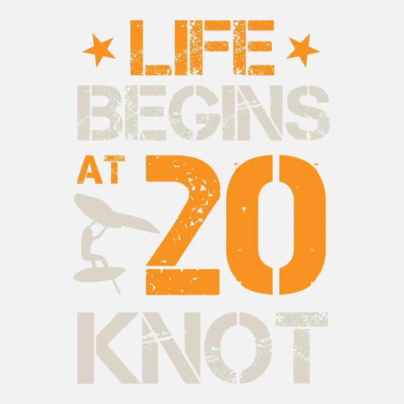 Life Begins At 20 Knots - Hydrofoil Wingfoil Surf