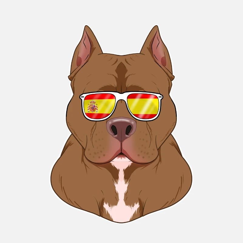 Pitbull I Spain Sunglasses I Spanish Flag