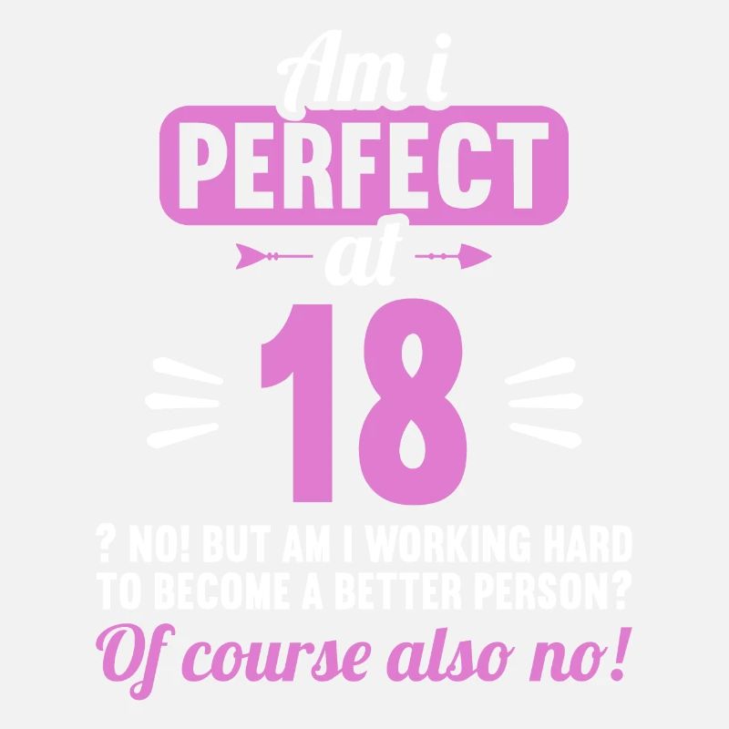 Bin ich perfekt mit 18 Jahren 18. Geburtstag
