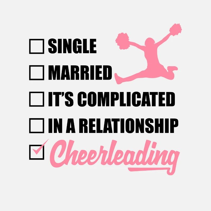 Single Married It's Complicated Cheerleading Cheer