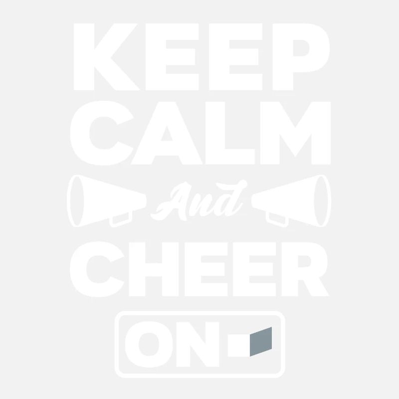 Keep Calm And Cheer On Gymnast Cheerleader Cheerle