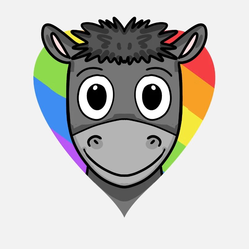 Esel Lgbt Regenbogen Farben