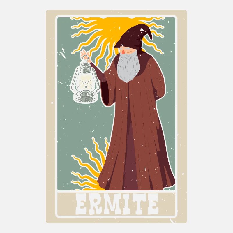 Ermite Tarot Card Shaman Fortune Telling