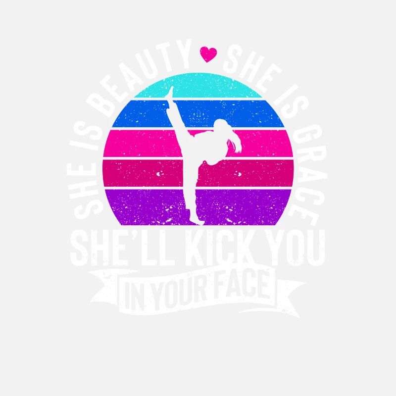 She is Beauty She is Grace Funny Karate