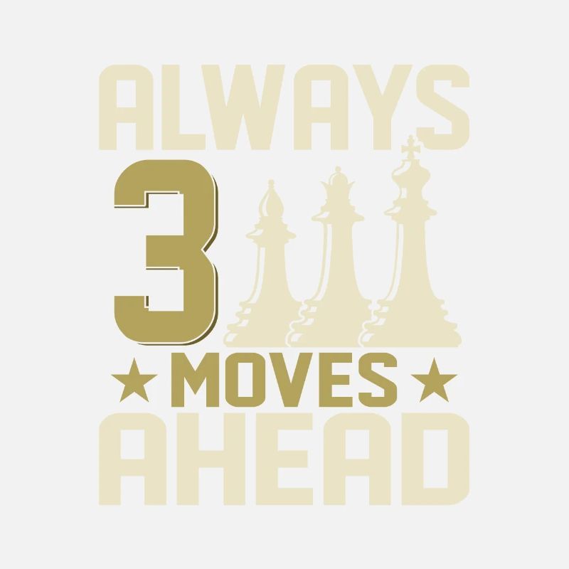 Always 3 Moves Ahead Chess Player Chess Board