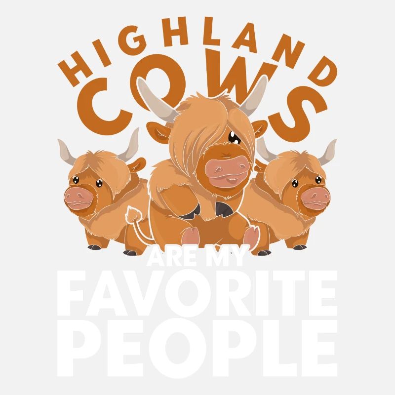 Funny gift idea Scottish Highland beef