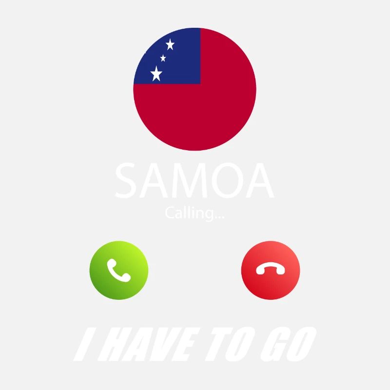 Samoa ruft an Lusiger Flaggen Spruch