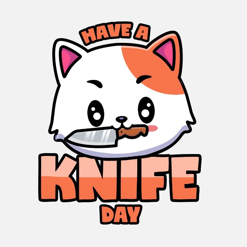 Katze mit Messer: Have A Knife Day