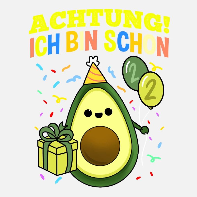 Achtung Ich Bin Schon 2 Geburtstag Avocado