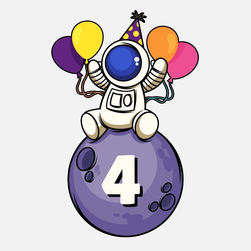 4 years old space birthday 4.