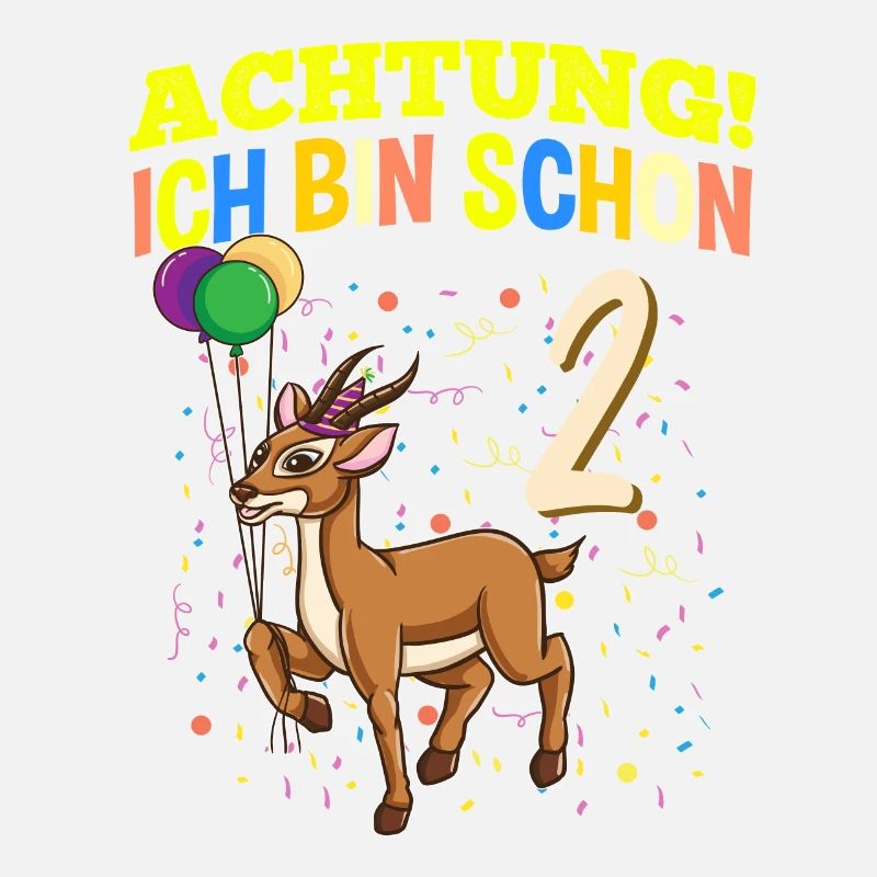Achtung Ich Bin Schon 2 Geburtstag Gazelle