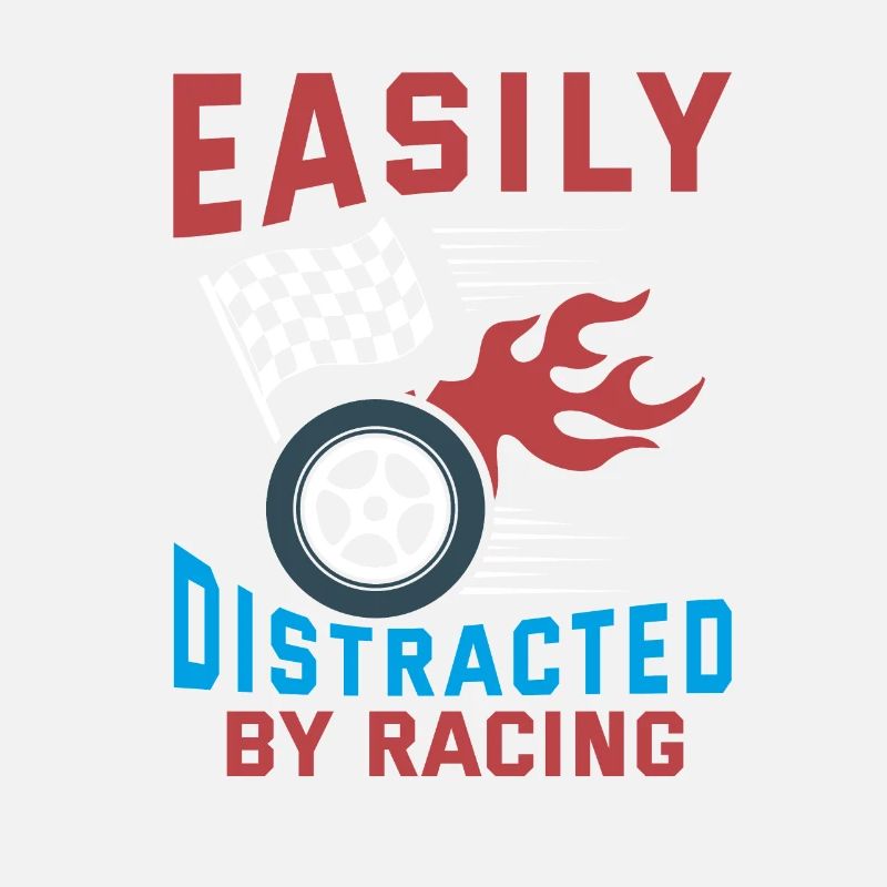 Facilement distrait par la course de course Funny Racer Lov