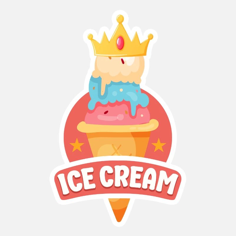 Crème glacée Cone Crown Crème glacée