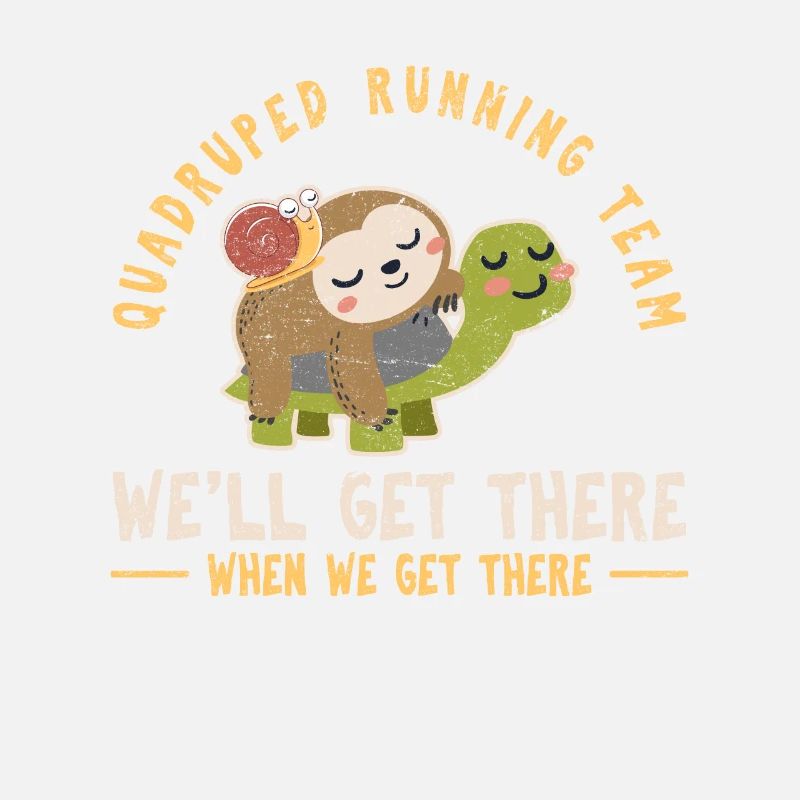 Quadruped Running Team Funny Sloth Lovers Cute Bab