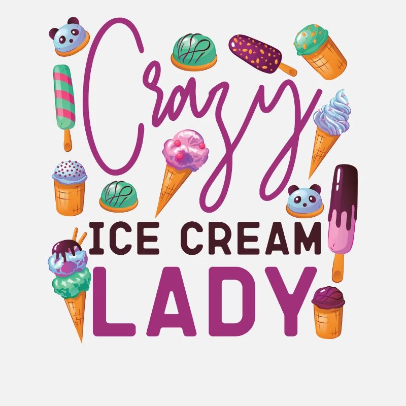Crème glacée Fille Cône Popsicle Crazy