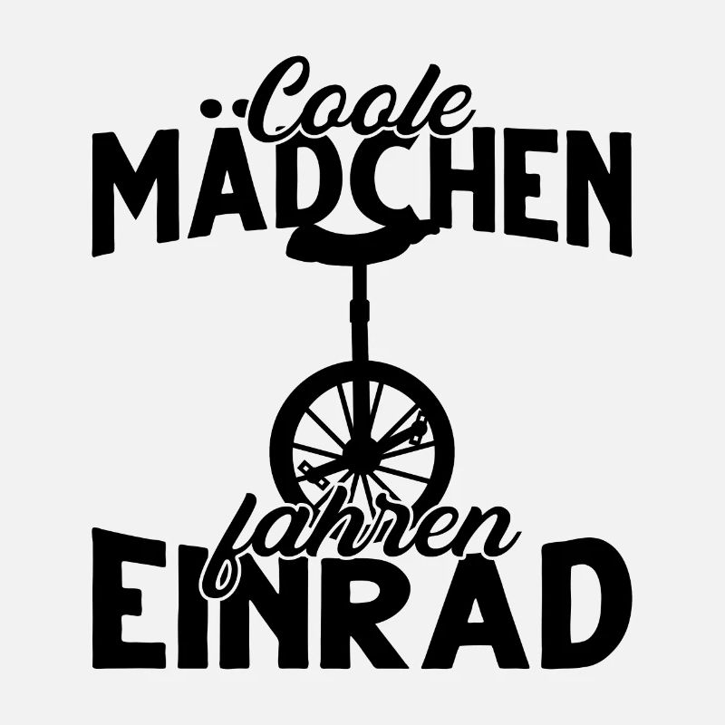 Coole Mädchen fahren Einrad