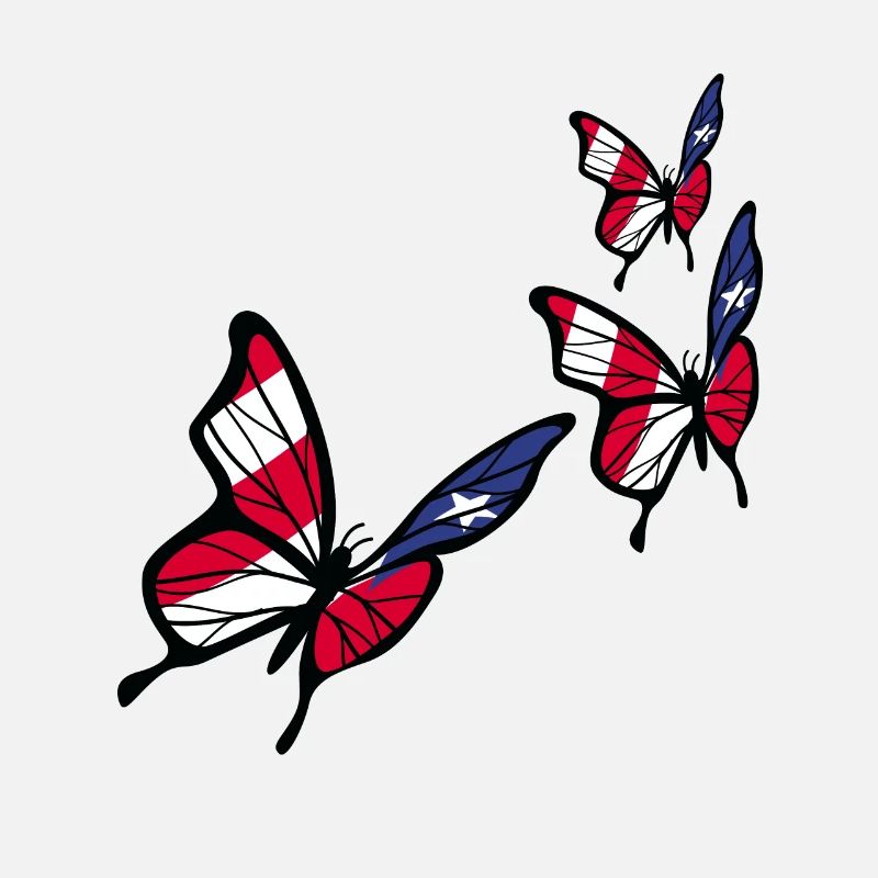 Drapeau papillon portoricain