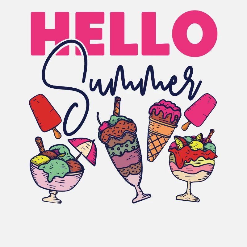Ice Cream Cone Popsicle Hello