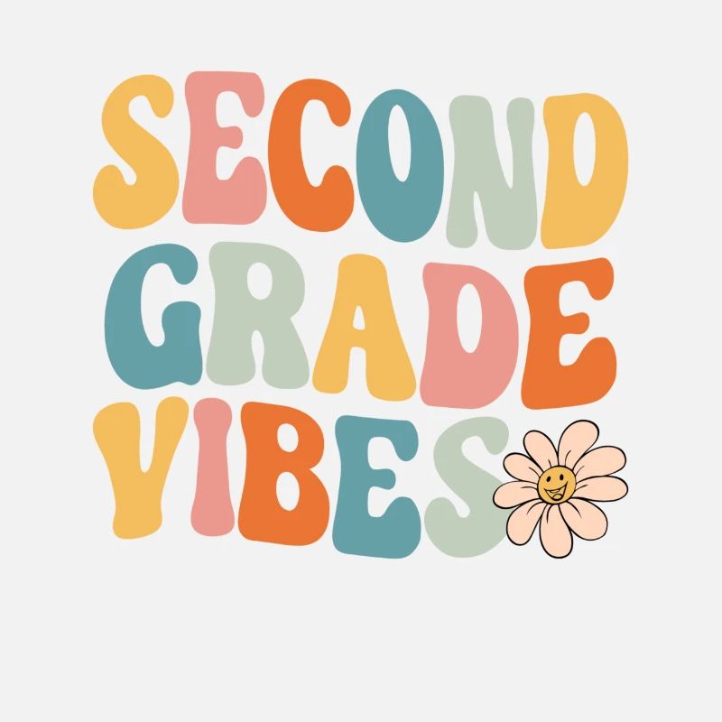 Second Grade Vibes 2nd Grade Retro Back To School