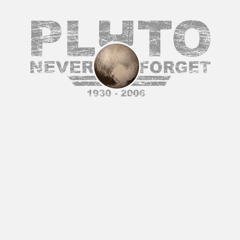 N’oubliez jamais Pluto Design Retro Style Funny Space