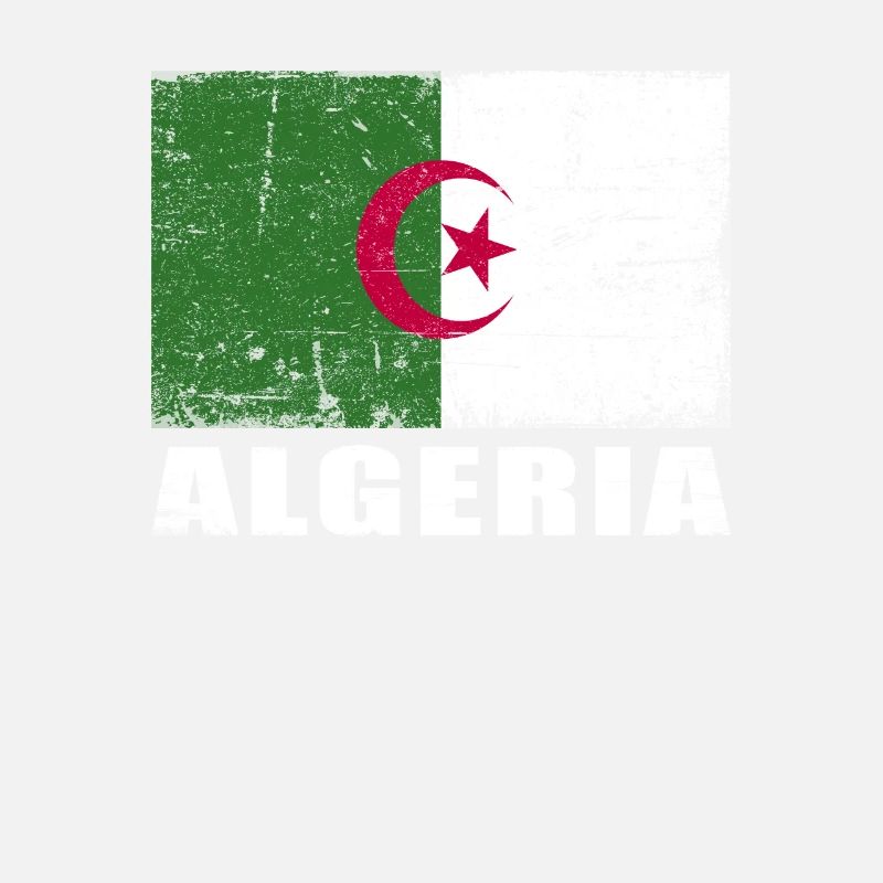 Drapeau algérien Grunge Drapeau algérien