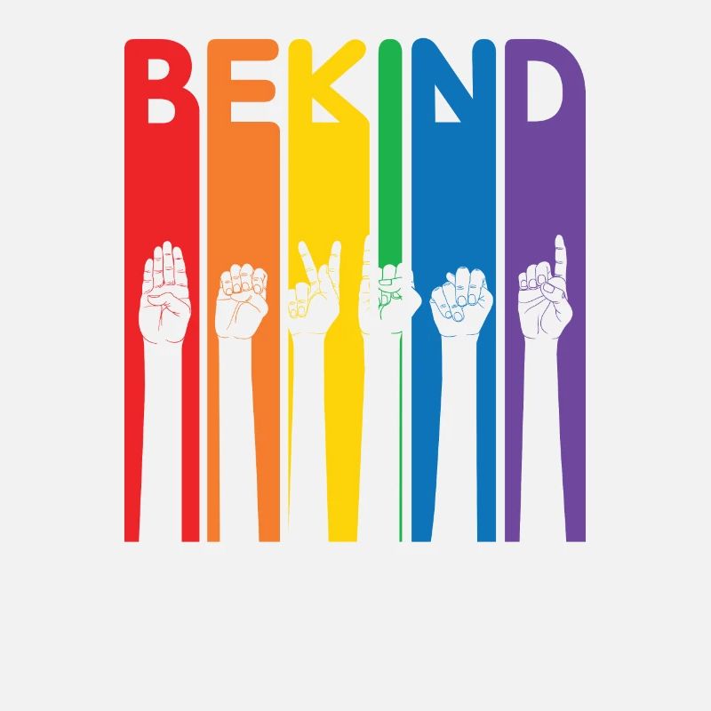 Be Child LGBT Rainbow Sign Language Trans