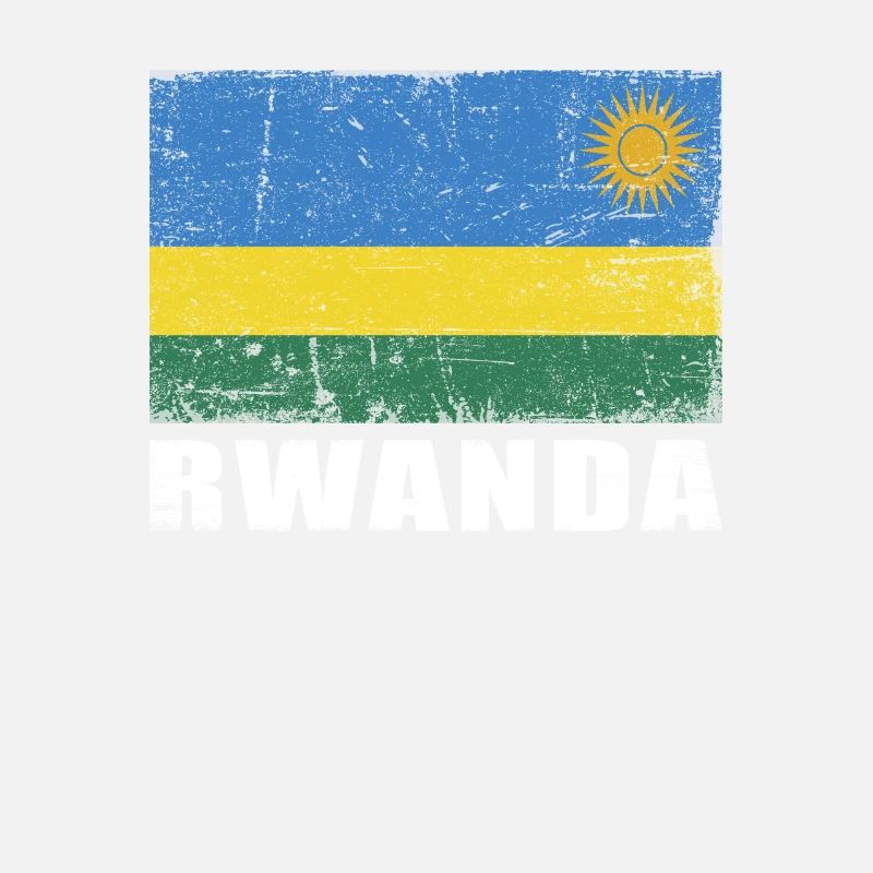 Drapeau du Rwanda Grunge Drapeau du Rwanda