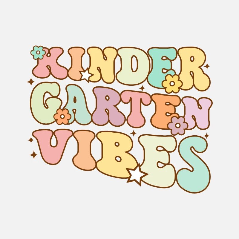 Groovy Hello Kindergarten Vibes Retro Lehrer