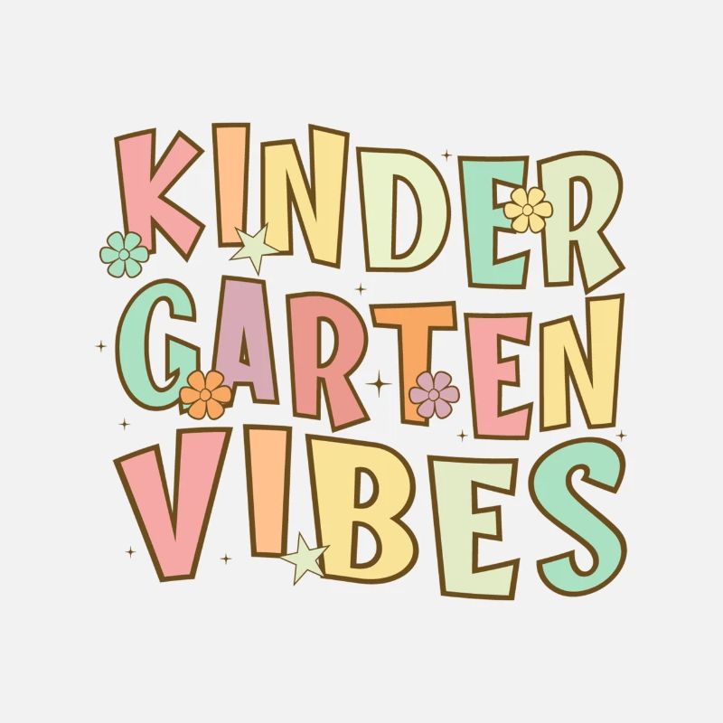Groovy Hello Kindergarten Vibes Retro Lehrer