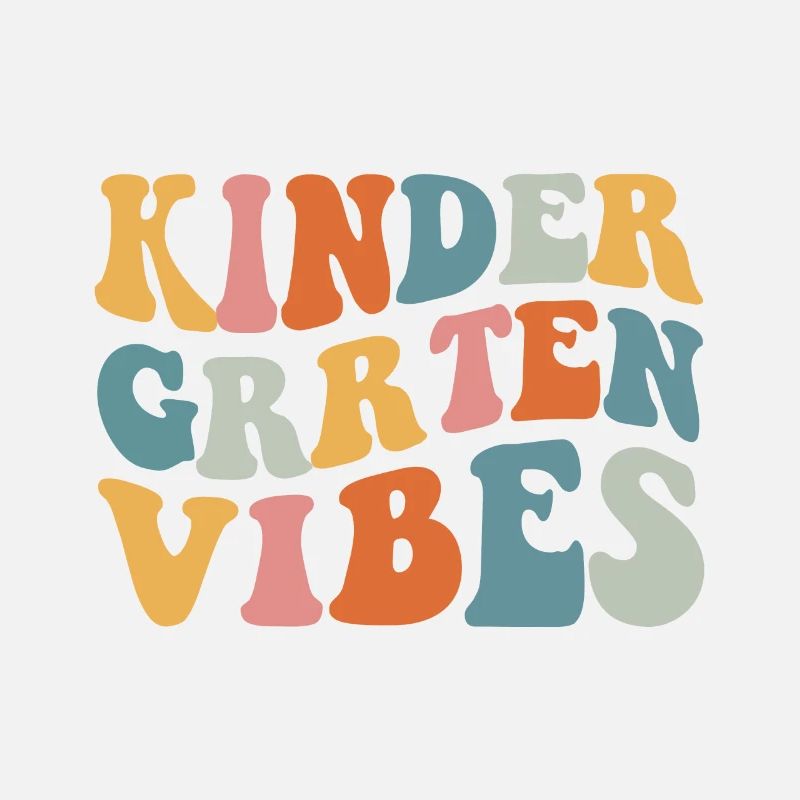 Groovy Hello Kindergarten Vibes Retro Lehrer