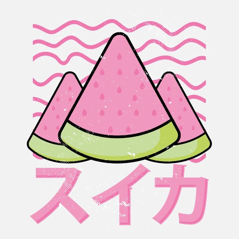 Pastèque Kawaii douce