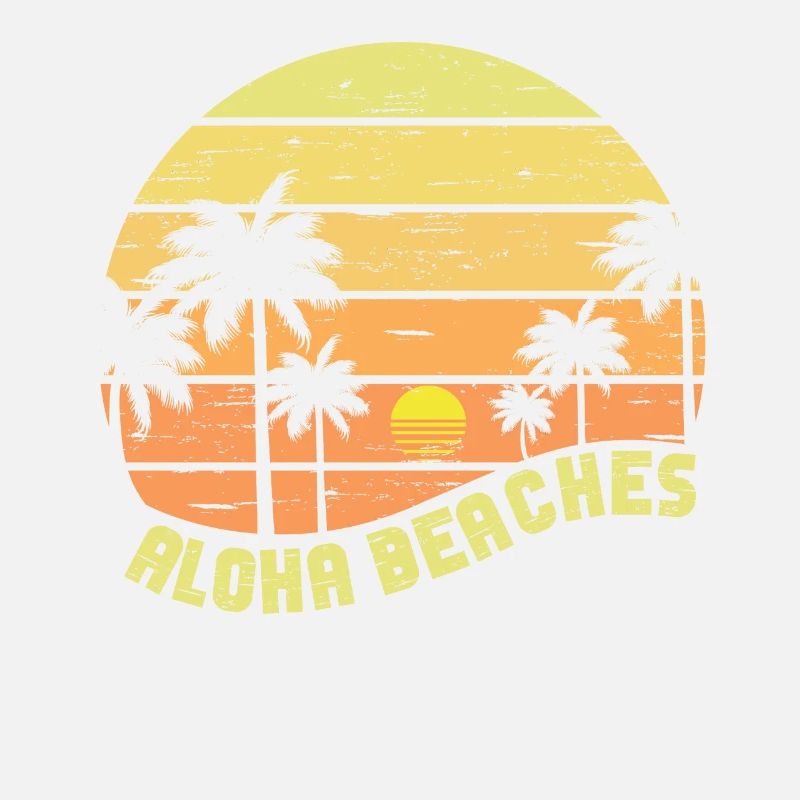 Plages d’Aloha Île tropicale d’été hawaïenne