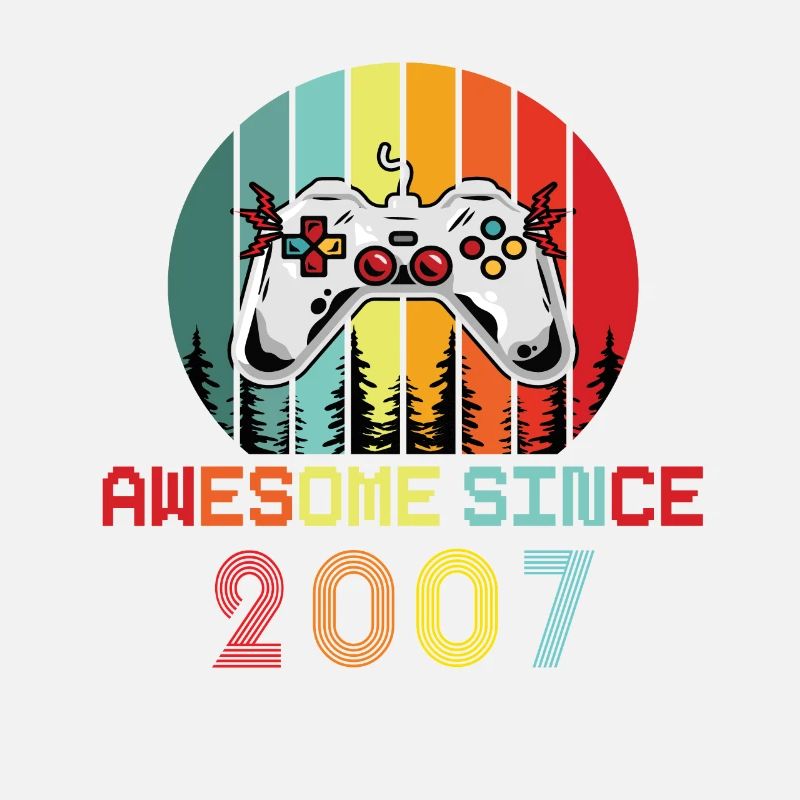Awesome Since 2007 Geburtstag 2007 Vintage 2007