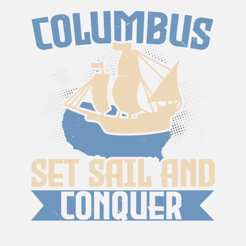 Columbus sets sail and ships conquer Columbus