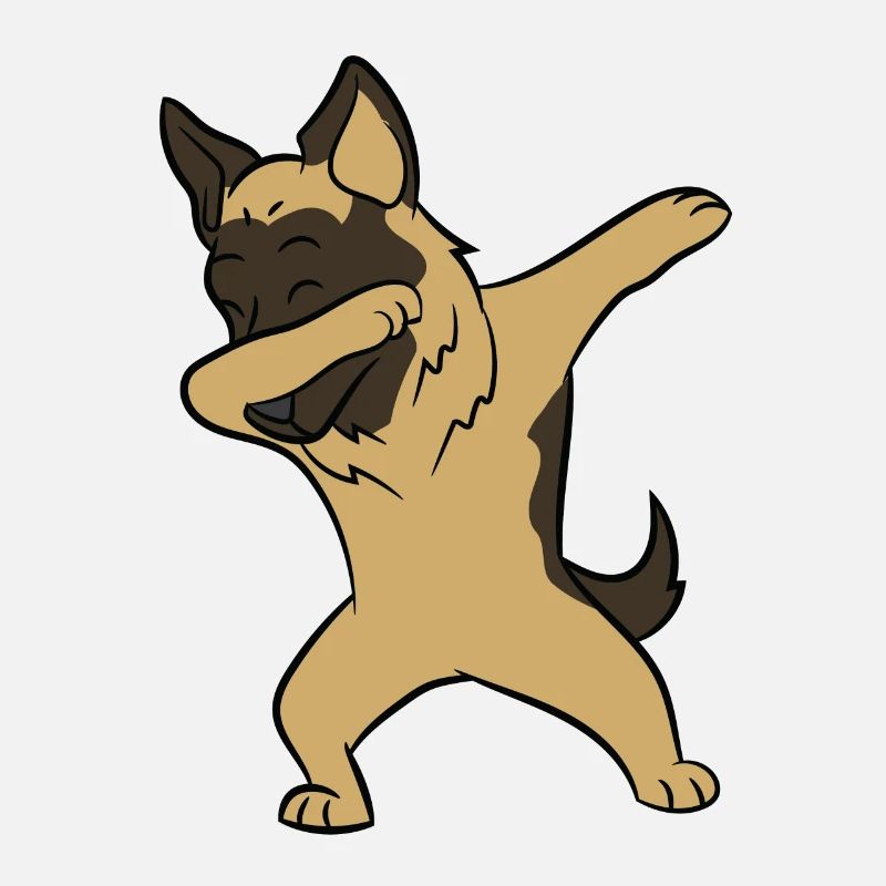Deutscher Schäferhund - Dab, dabbing, dabben, tanz