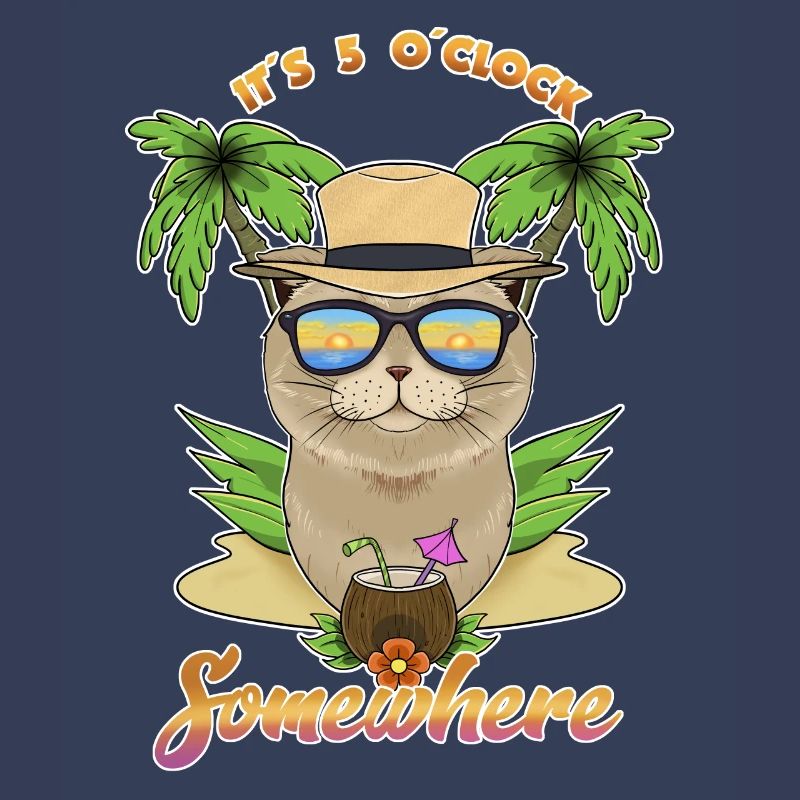 It Is 5 OClock Somewhere Drinking Scottish Fold
