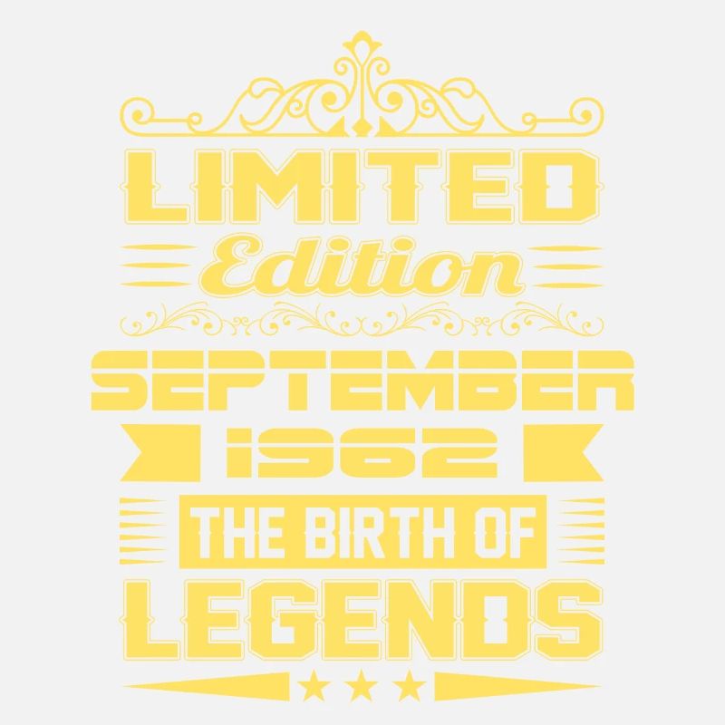 September 1962 - 60. Geburtstag Geschenk. Awesome.
