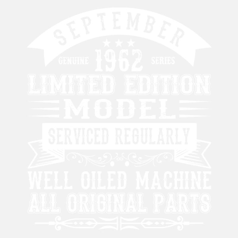 September 1962 - 60. Geburtstag Geschenk. Awesome.