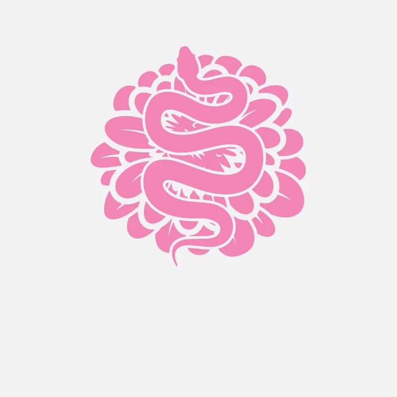 Snake in Pink Pattern Terrarium Reptile Animal
