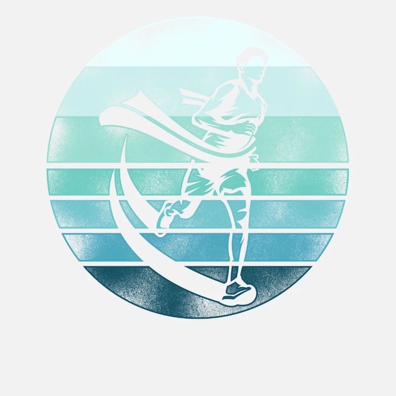 Running Runner Half Marathon Retro