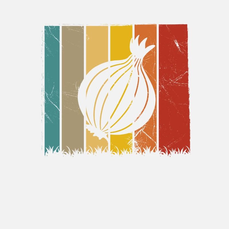 Onion Lover Retro Vegetables Vegan Gift idea