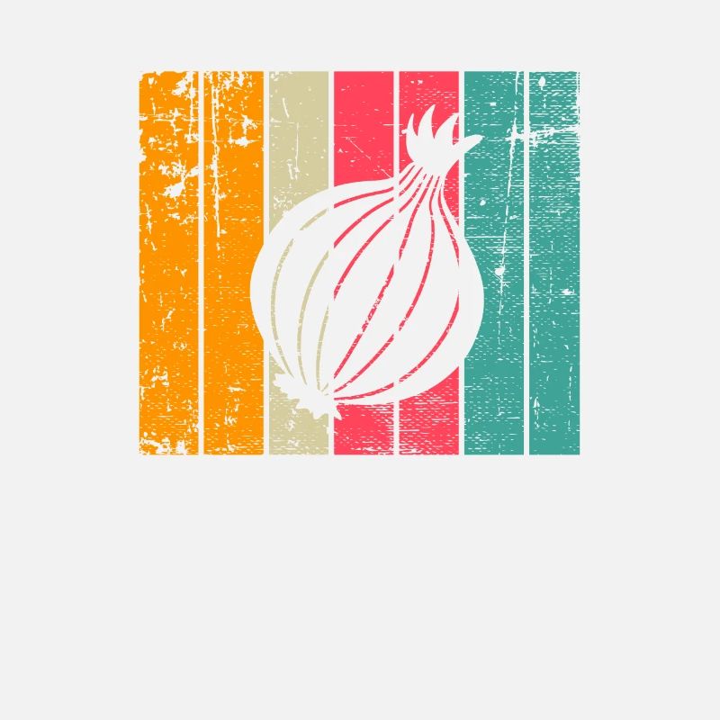 Onion Lover Retro Vegetables Vegan Gift idea